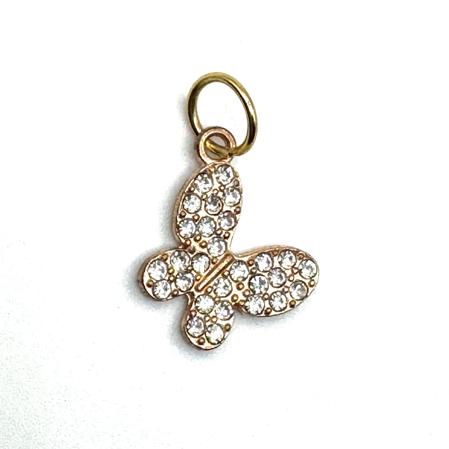 Butterfly Pave’ Crystal Charm
