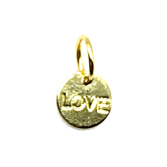 LOVE Stamped Charm