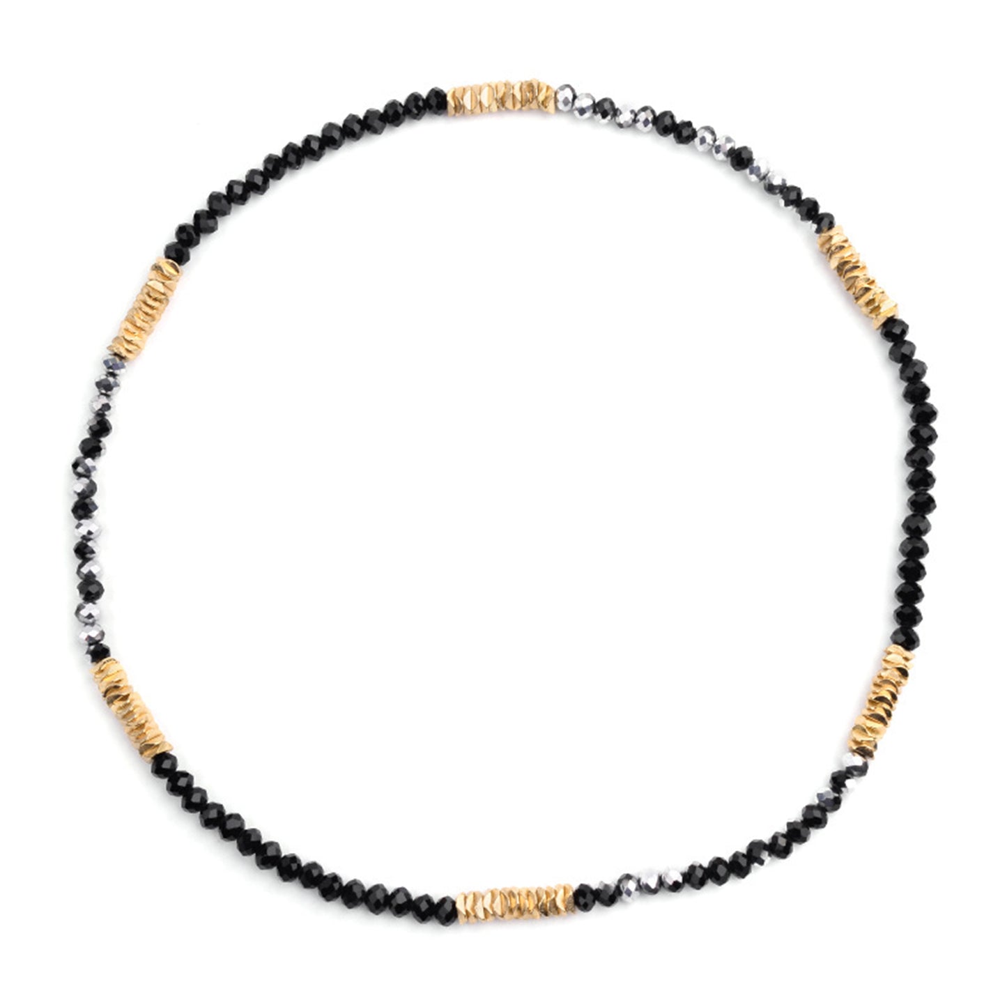 Millie (can be worn as a triple wrap stretch bracelet or as a necklace)