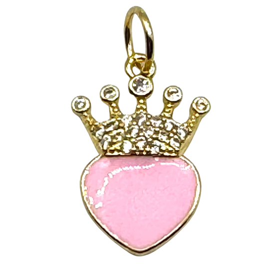 Tiara with Pink Heart Charm