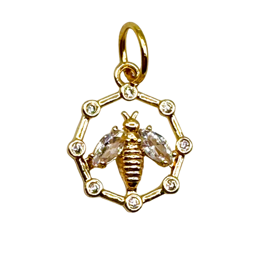 Bee in Fancy Frame Charm