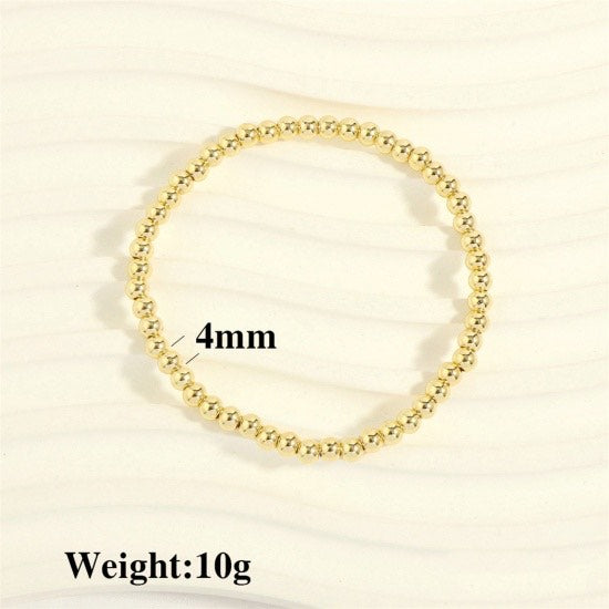 Gold Ball Bracelets, varying sizes