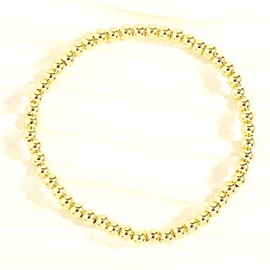 Gold Ball Bracelets, varying sizes